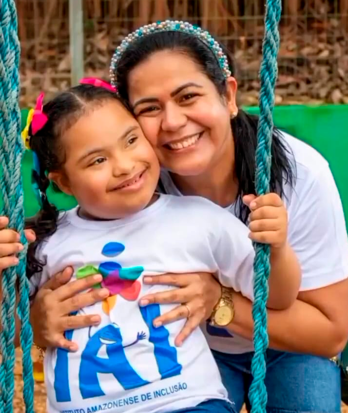 Liga Esportiva NESCAU®️ em Manaus: Esporte, Inclusão e Diversão Gratuita 3 Liga Esportiva NESCAU®️ em Manaus: Esporte, Inclusão e Diversão Gratuita Cristiane Monteiro, mãe da Maria Isabel de 11 anos com Síncrome de Down.