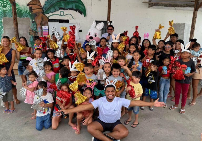Páscoa Solidária: Projeto ‘Ver & Agir’ Leva Alegria e Chocolates para Crianças em Manaus