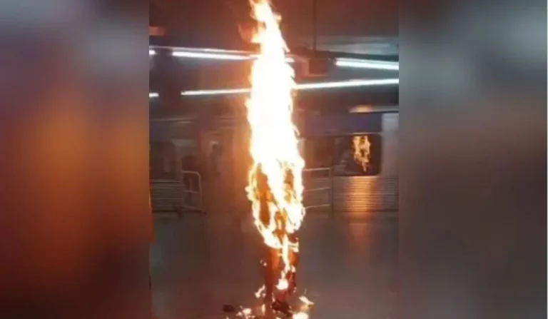 Homem Ateia Fogo no Próprio Corpo na Estação São Bento do Metrô de SP