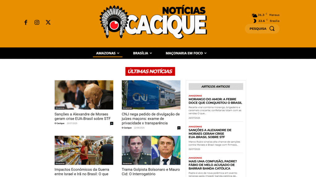 Nova sede do Jornal O Cacique Notícias em Brasília, com raízes no Amazonas
